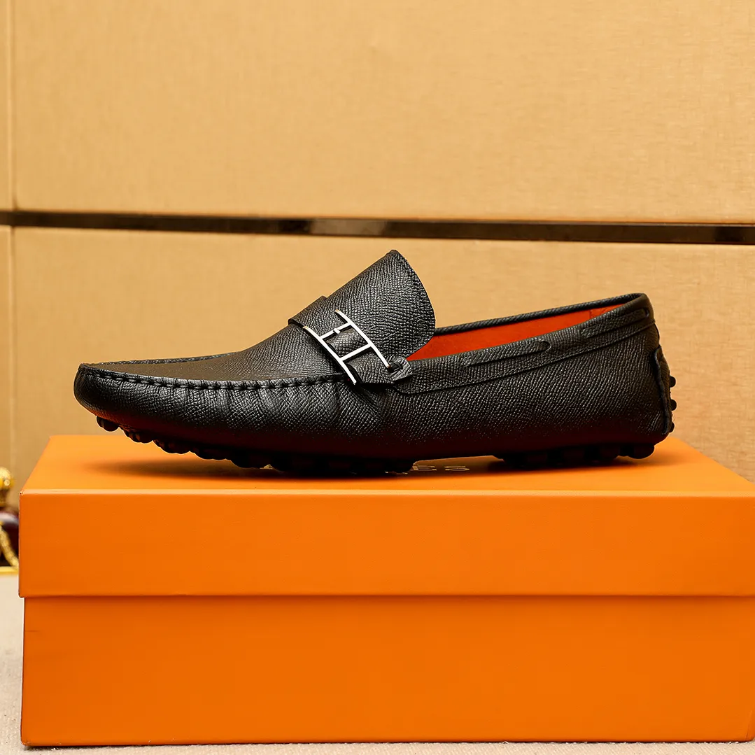 Men's shoes 💰380 💐 Product trademark: HERMES "Hermès" Doudou shoes Regular size: 38-44 (45.46.47🉑️Customized) Product materials: Selected imported first-layer cross-grain cowhide leather upper + luxury hardware buckle, imported pig leather lining. Strong three-dimensional visual effect, original outsole color: 1⃣️color optional